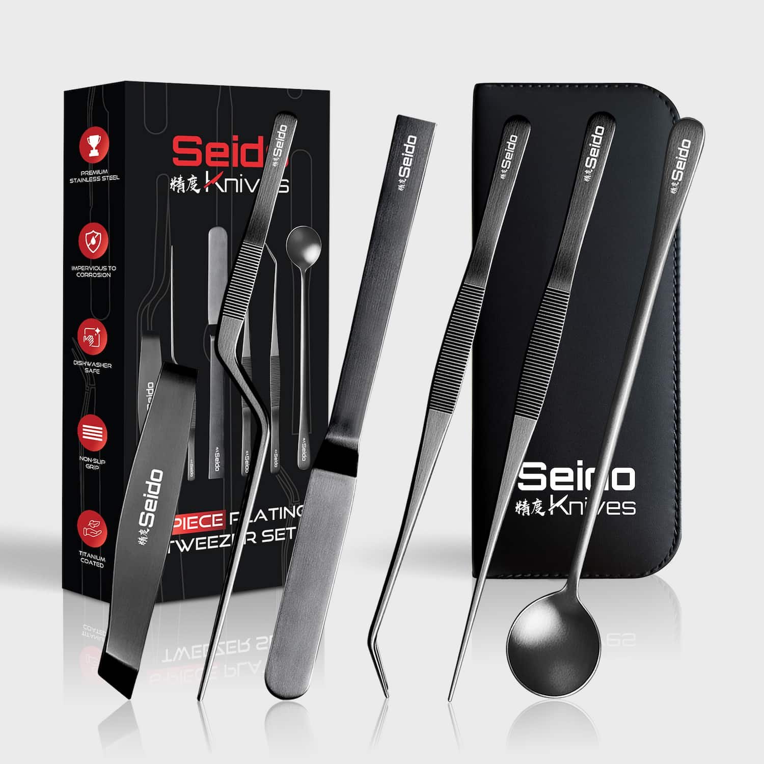 6-piece Plating Tweezer Set