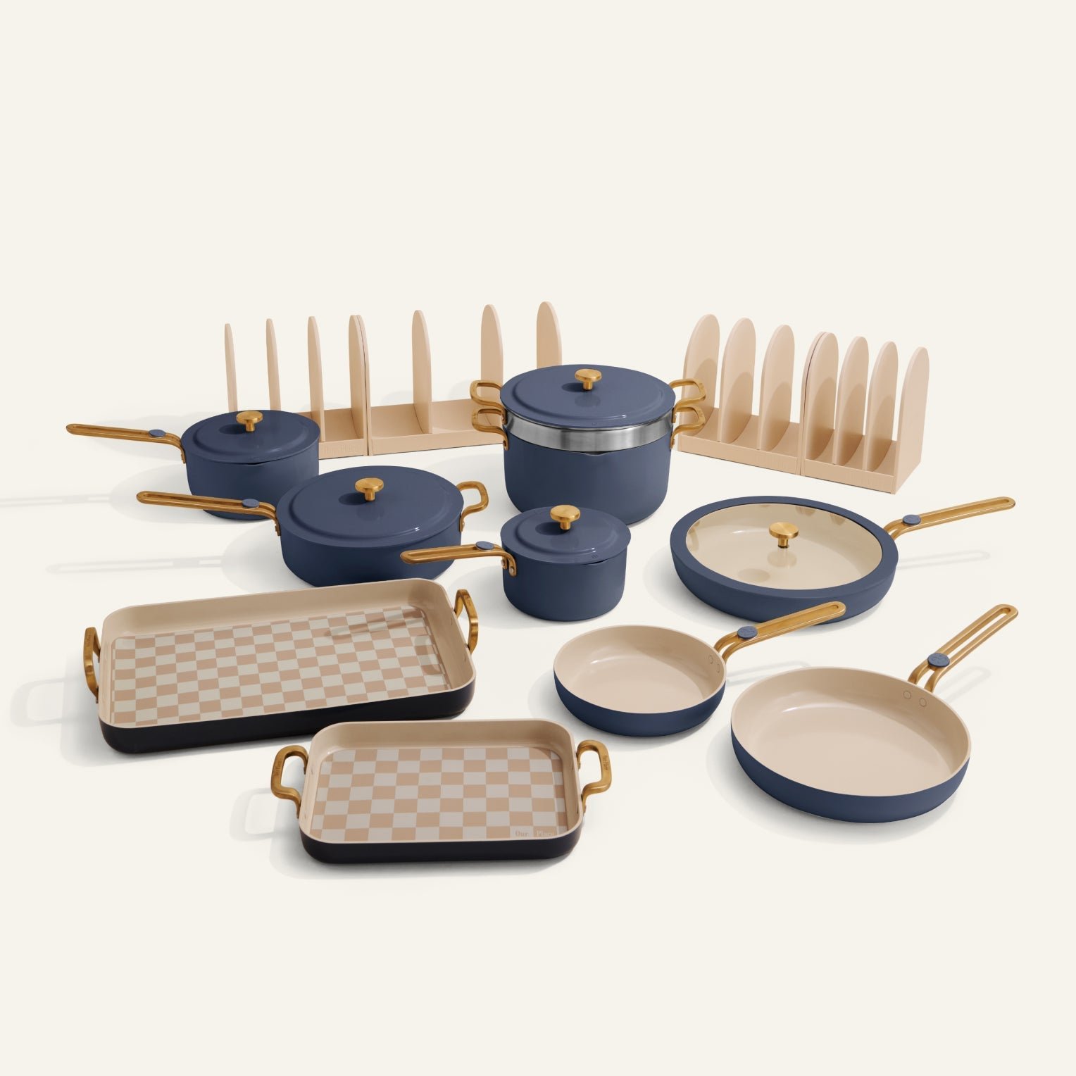 our-place-product-hero-thumbnail-EssentialsCookwareBakewareSet-ecomm-BlueSalt Essentials Cookware + Bakeware Set - Image 1