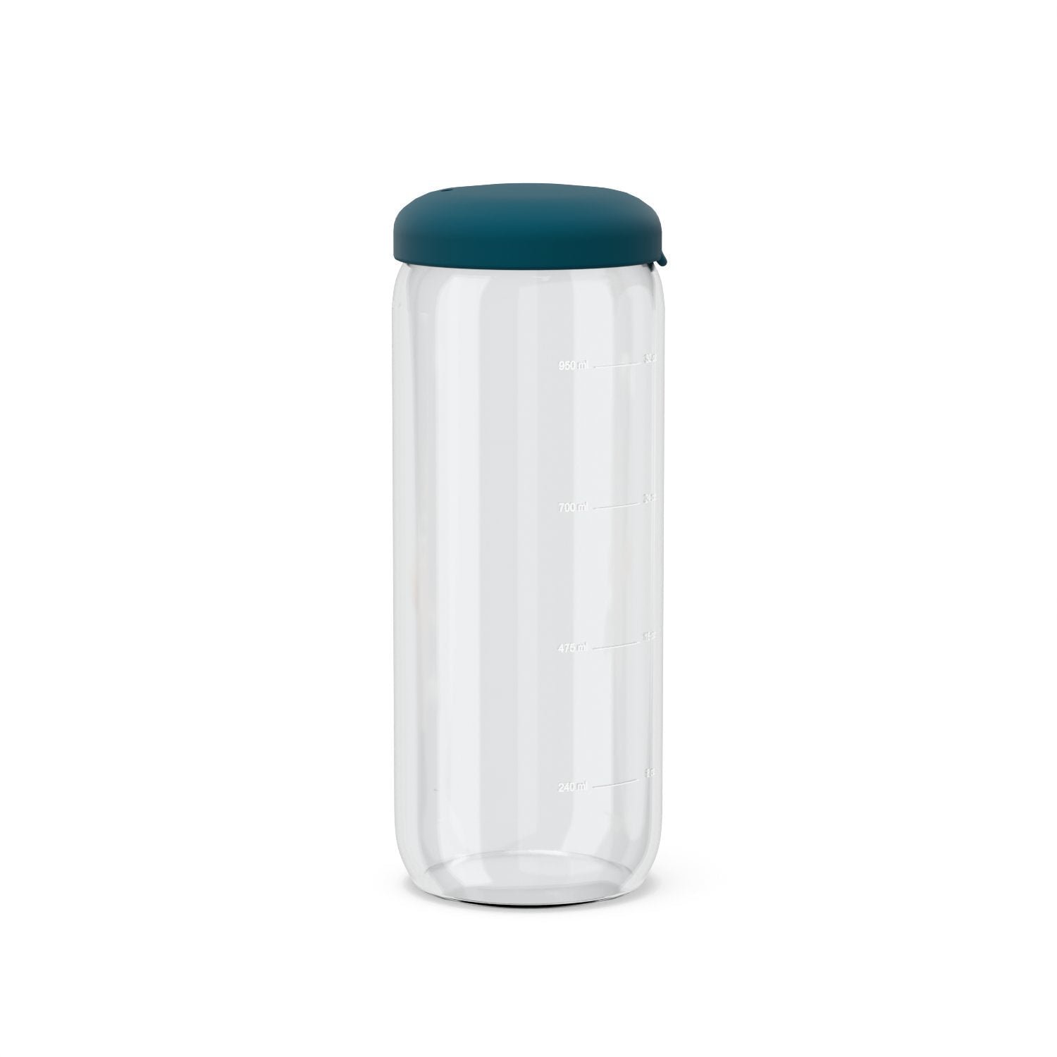 storagejar_950_BlueabyssPS Food Storage Jar in Borosilicate Glass 34 oz - Blue Abyss - Image 1